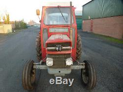 1977 Massey Ferguson 135 Tractor C/w Qd Cab. One Owner. 3617 Hours. £7500 + Vat