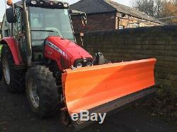 2004 54 MASSEY FERGUSON 5455 4WD TRACTOR with FRONT LINKAGE, SNOWPLOUGH, + VAT