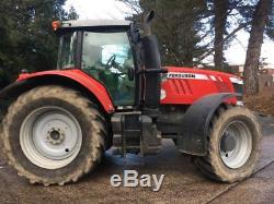 2014 Massey Ferguson 7620 Tractor 200hp 50k 2831 Hours Dyna6 A/C Air seat 3SCV