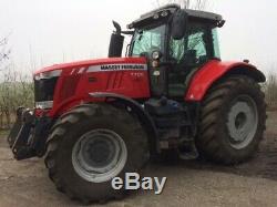 2017 Massey Ferguson 7726 Tractor 260hp 50k Dyna VT 1059 Hours Front Linkage A/C