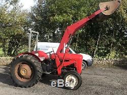 £2,995 + Vat Massey Ferguson 35 Tractor & Loader Small Holding Vintage Inc Vat