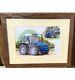 2 Framed Picture Prints Set Deal A4 Size Ford Evolution / County Tractors