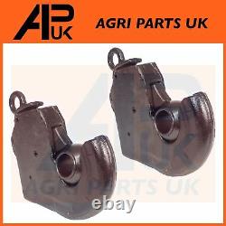 2x Cat 2 Lower Link Quick Hitch Ball Hook Weld End for Massey Ferguson Tractor