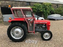 #A0113 1961 Massey Ferguson 35 with Duncan cab Tidy tractor MF 135 240 No VAT