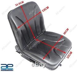 Adjustable Seat Black For Massey Ferguson & Farmtrac Tractors GEc