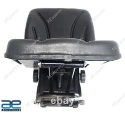 Adjustable Seat Black For Massey Ferguson & Farmtrac Tractors @UK