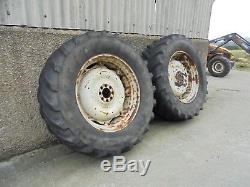#B0807 2 x 600/65R38 tractor wheels Ford NH Massey Ferguson MF New Holland Case