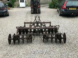 #B1267 Ferguson mounted disc harrows Massey MF Vintage Good condition. Delivery