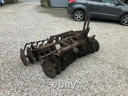 #B1267 Ferguson mounted disc harrows Massey MF Vintage Good condition. Delivery