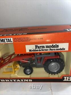 Britains 1/32 No. 9595 Massey Ferguson 595 & Front Loader Boxed