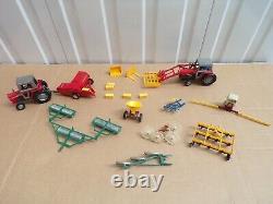 Britains Farm Massey Fergusson Tractors Bailer Rollers Ploughs + Implements