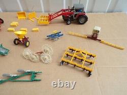 Britains Farm Massey Fergusson Tractors Bailer Rollers Ploughs + Implements