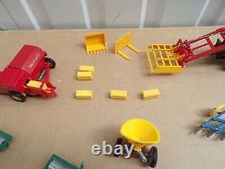 Britains Farm Massey Fergusson Tractors Bailer Rollers Ploughs + Implements