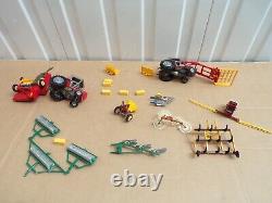 Britains Farm Massey Fergusson Tractors Bailer Rollers Ploughs + Implements