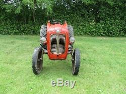 Classic Vintage 1959 Massey Ferguson 35 Diesel Vineyard Tractor. Barn Find
