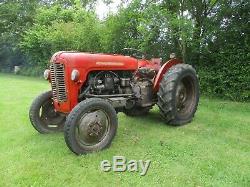 Classic Vintage 1959 Massey Ferguson 35 Diesel Vineyard Tractor. Barn Find