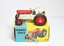 Corgi 50 Massey Ferguson 65 Tractor In It's Original Box Excellent Vintage