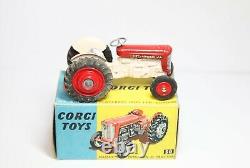 Corgi 50 Massey Ferguson 65 Tractor In It's Original Box Excellent Vintage