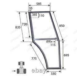 For MASSEY FERGUSON 300 DOOR FRAME LEFT