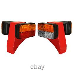Front and Rear Lamp Assembly with Support Suitable for Massey Ferguson & Tractor