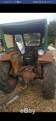 Grey Massey Ferguson Diesel Tractor With Lambourn Cab