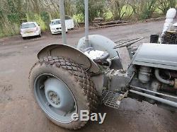 Grey massey ferguson diesel tractor