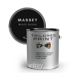 MASSEY FERGUSON BLACK GLOSS Tractor Machinery 5L 2K Acrythane Paint