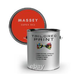 MASSEY FERGUSON SUPER RED Tractor Machinery 5L 2K Acrythane Paint