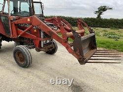Massey 80 Loader & Fork Fitted To Massey Ferguson 590 Tractor