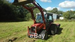 Massey Ferguson 1250 4x4 loader cab compact tractor 4wd No VAT