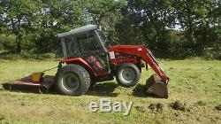 Massey Ferguson 1250 compact tractor with cab and loader 4wd 4x4 low hours