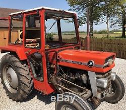 Massey Ferguson 135 Tractor Original Off Farm Condition Smallholding C/W Loader