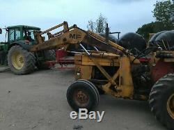 Massey Ferguson 165 loader tractor with rear forklift £3750