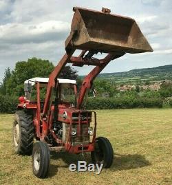 Massey Ferguson 165 tractor with MF40 loader low hours No VAT NO Reserve