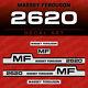 Massey Ferguson 2620, 2640, 2680, 2720 Decal Set