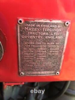 Massey Ferguson 35 3 Cylinder Tractor With Loader And Bucket