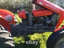 Massey Ferguson 35x tractor and Paddock Topper