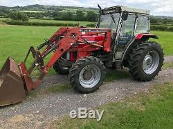 Massey Ferguson 375 tractor with Loader and Bucket