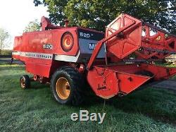 Massey Ferguson 520 combine harvester corn cut header tractor