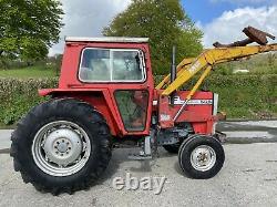 Massey Ferguson 565 And Loader Tractor