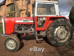 Massey Ferguson 595 2wd antique tractor, Perkins engine