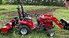Massey Ferguson Gc1725m Sub Compact Tractor With Rototiller First Time Tilling The Garden