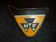 Massey Ferguson Industrial Mf 20 Tractor Badge Yellow Silver Bonnet Grill Badge