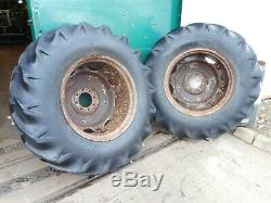 Massey Ferguson MF165, MF175 Rear 16.9 x 28 Rims/Tyres (pair) NVC092E