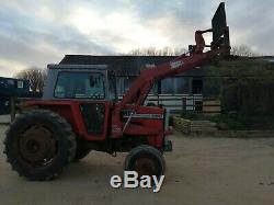 Massey Ferguson MF 590 tractor loader and attachments