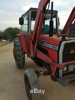 Massey Ferguson MF 590 tractor loader and attachments