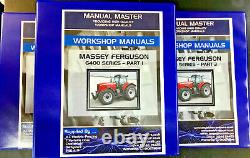 Massey Ferguson Mf6445,6455,6460,6465,6470,6475, Workshop Manual, Free Post