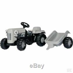 Massey Ferguson TE20 grey kid toy ride on pedal tractor Fergie Trailer rolly