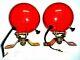 Massey Ferguson Tractor Red Plough Lamps(l-r) Pair With 12v Bulbs- New Brand