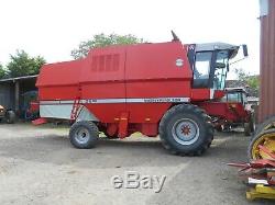 Massey ferguson 38 rs combine with header trolley